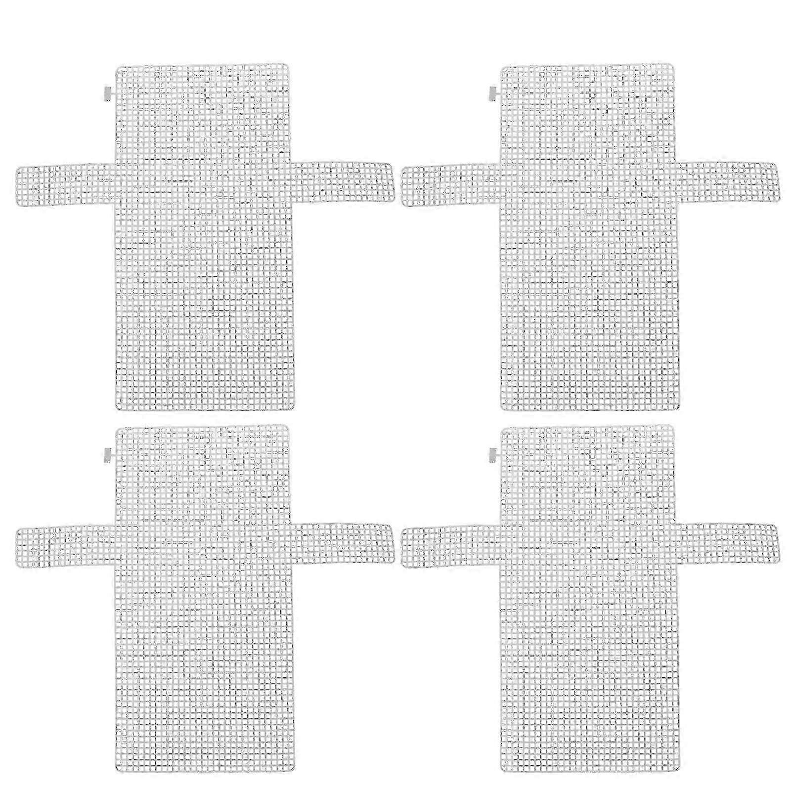 4pcs DIY Mesh Sheets Plastic Handmade Bag Woven Sheets Plastic Grid Sheets