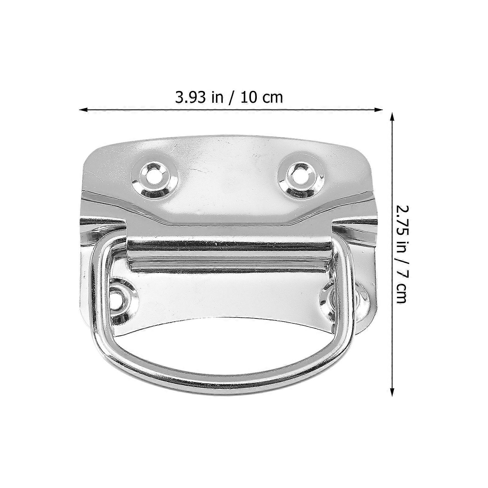 Stainless Steel Toolbox Folding Pull Handle for Toolbox Use 2Pcs