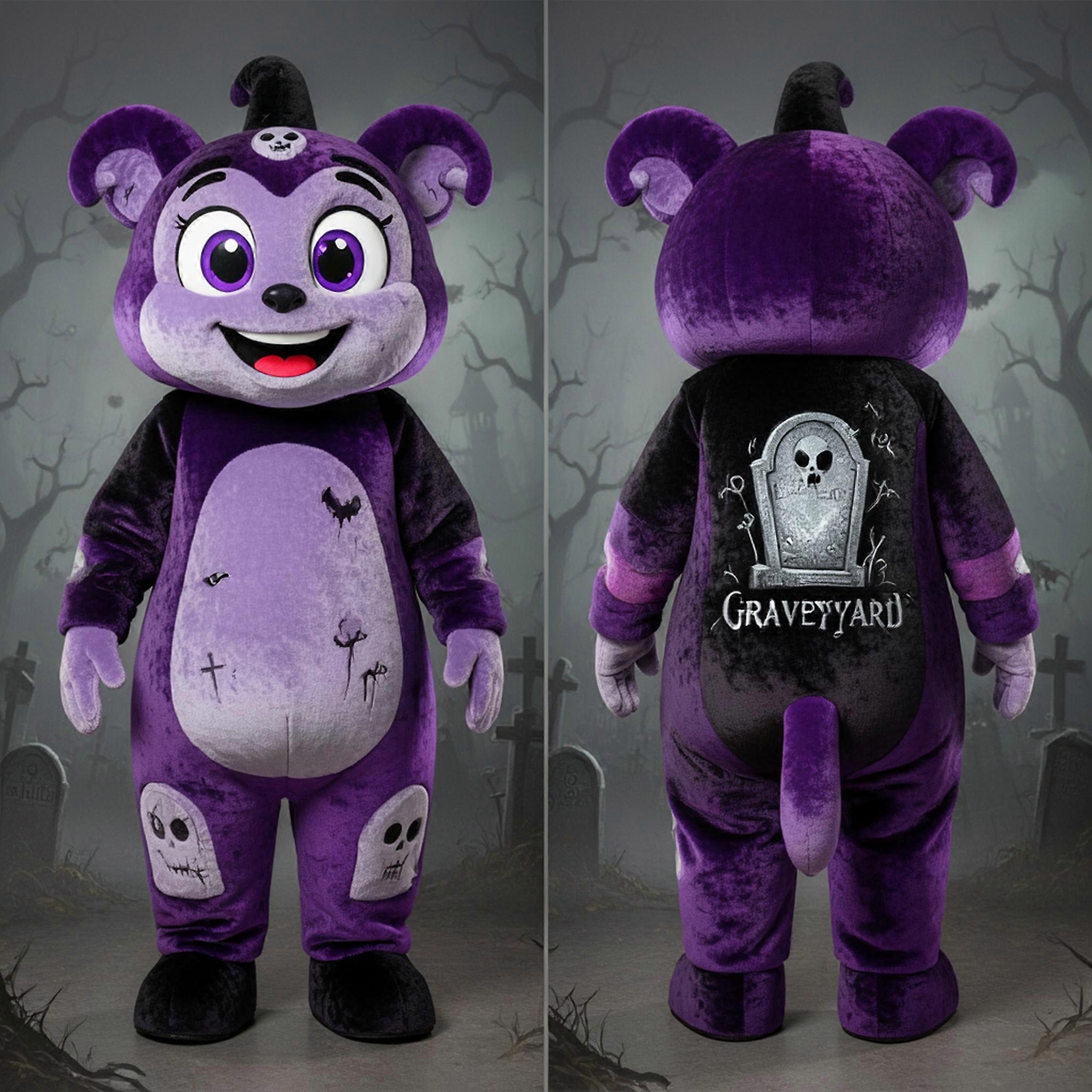 MASTICOT Dusty Purple Padded Graveyard Mascot
