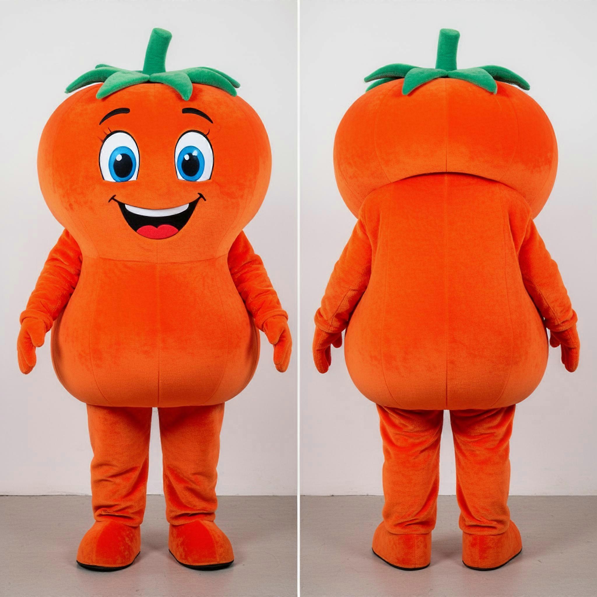 MASTICOT Crimson Plush Rounded Tomato Mascot