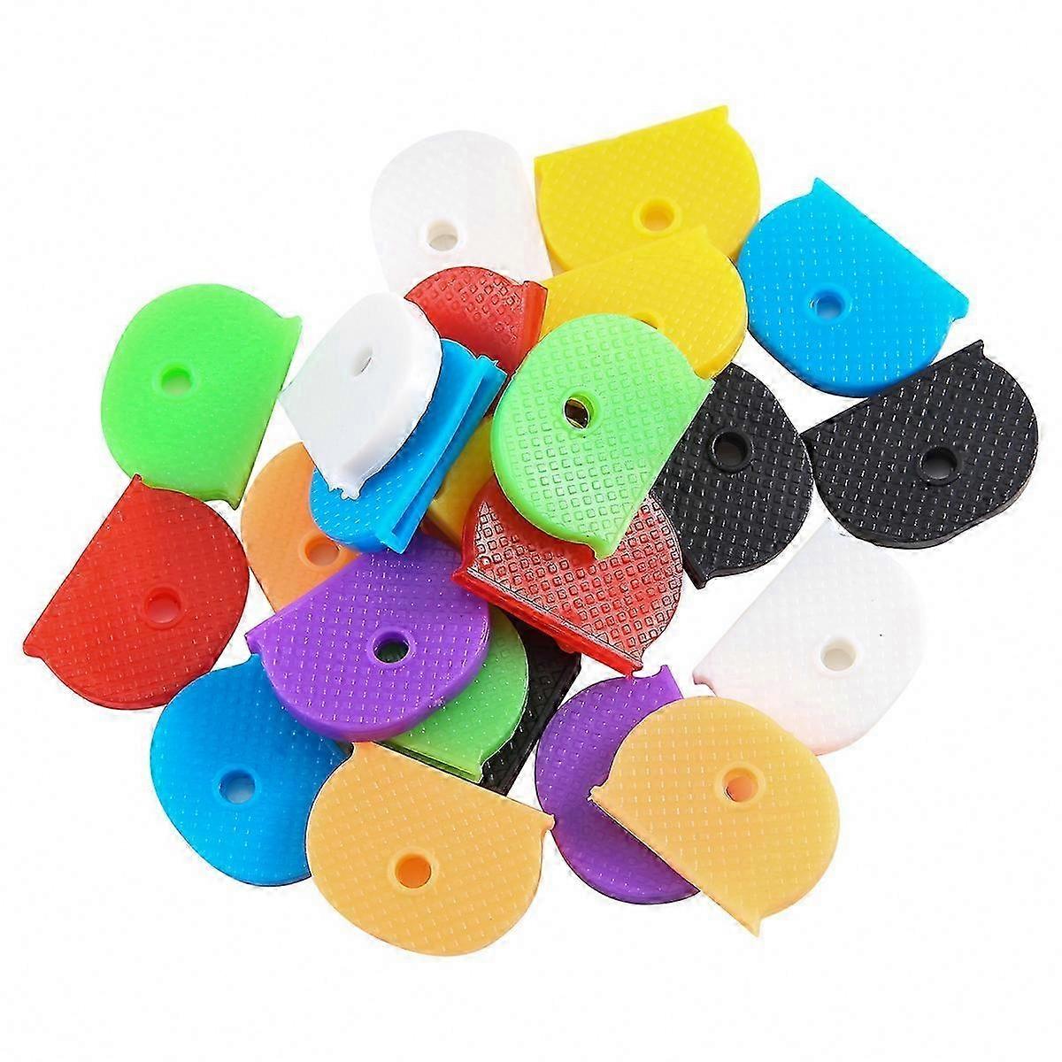 Easy Door Key Identification, 24 Flexible Key Caps, Multicolor