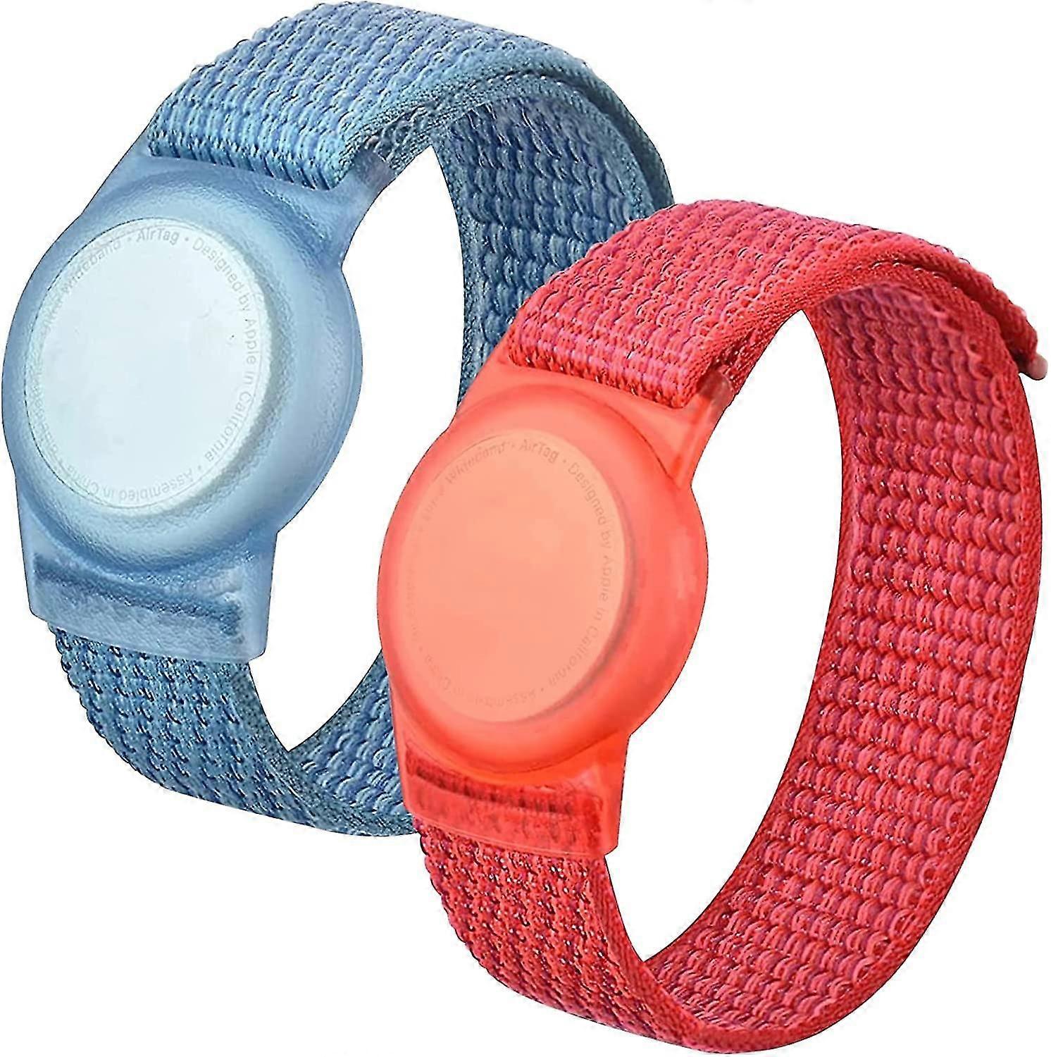 2 Pack Nylon Gps Tracker Holder Case Tag Wrist Strap With Adjustable Hook And Loop Strap