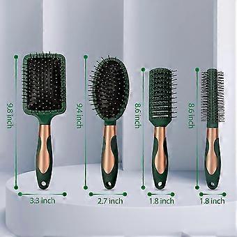 Haarbürsten-Set, antistatische Massagebürsten, für lockiges, trockenes, dickes und dünnes Haar