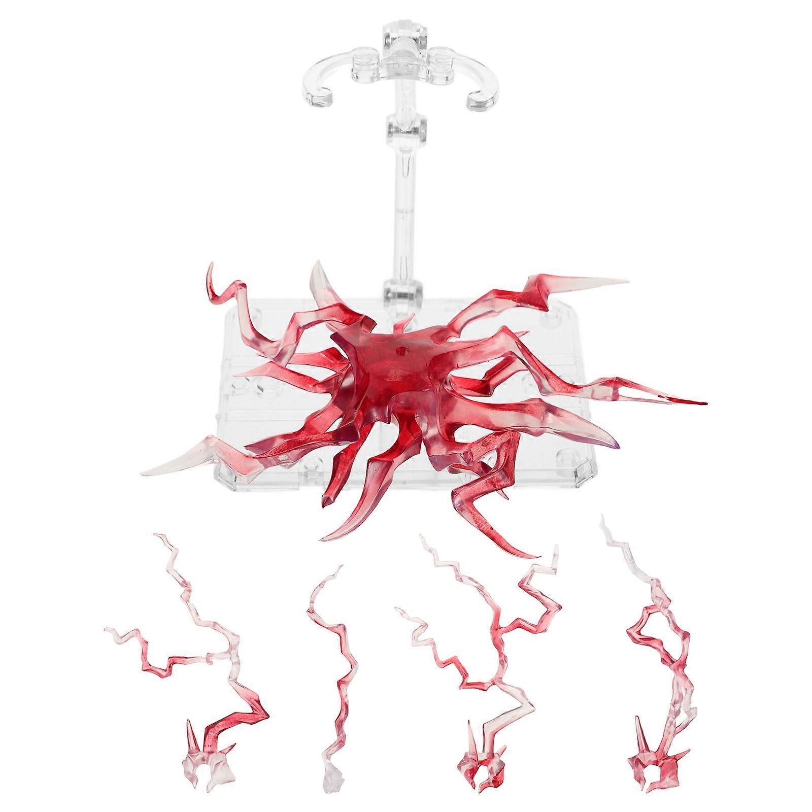 Action Figure Display Stand for Stable Doll Support 2Sets Red Plastic