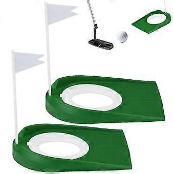 Set van 2 golfputtingcups met vlaggen voor kantoor, green, training, binnen- en buitenoefening