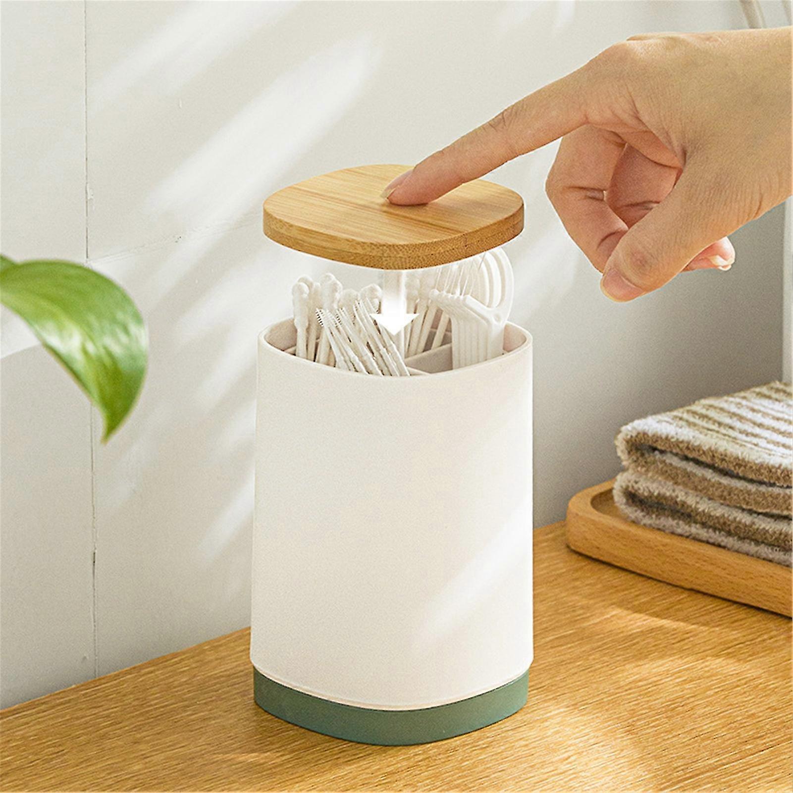 Multi Compartment Toothpick Holder Bamboo HIPS