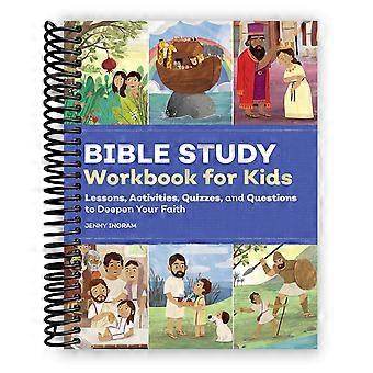 Bible Study Workbook for Kids, Spiral Bound Lessons, Activities, Quizzes and Questions to Deepen Faith