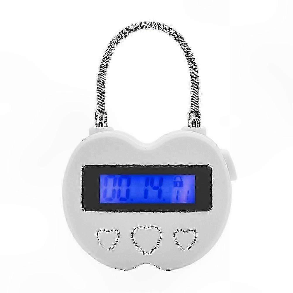 Electronic Timer Lock with LCD Display, Waterproof USB Rechargeable Time Lock for Temporary Access Control