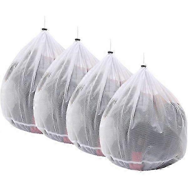 4 laundry net bags with drawstring, 40*50cm