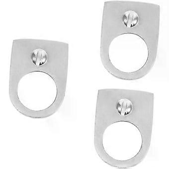 3pcs Ring without Rubber Band Stainless Steel Ring Catapult for Outdoor Supplies