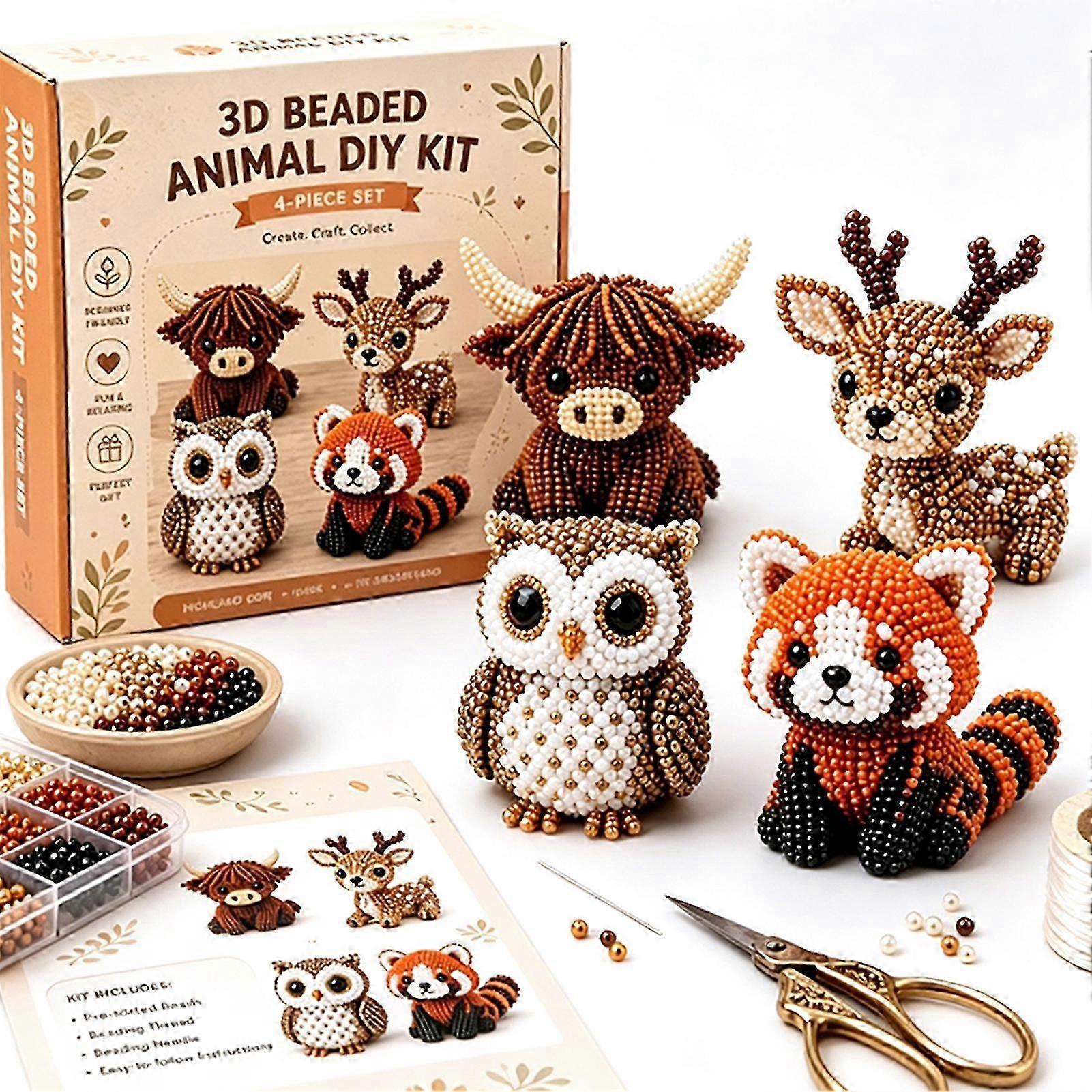 Portable 3D Animal Beading Kit