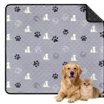 Reusable Pet Pee Pad Flannel 4 Layer Absorbent Washable Non Slip Mat for Puppy