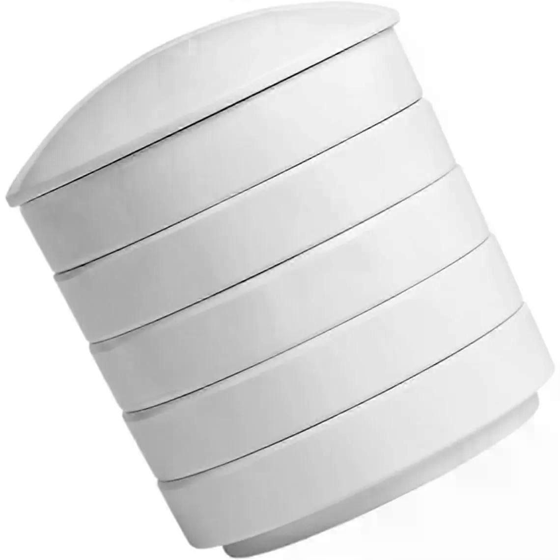 Small Ceramic Paint Palette Ink Dish with Lid, Five Layer Tray