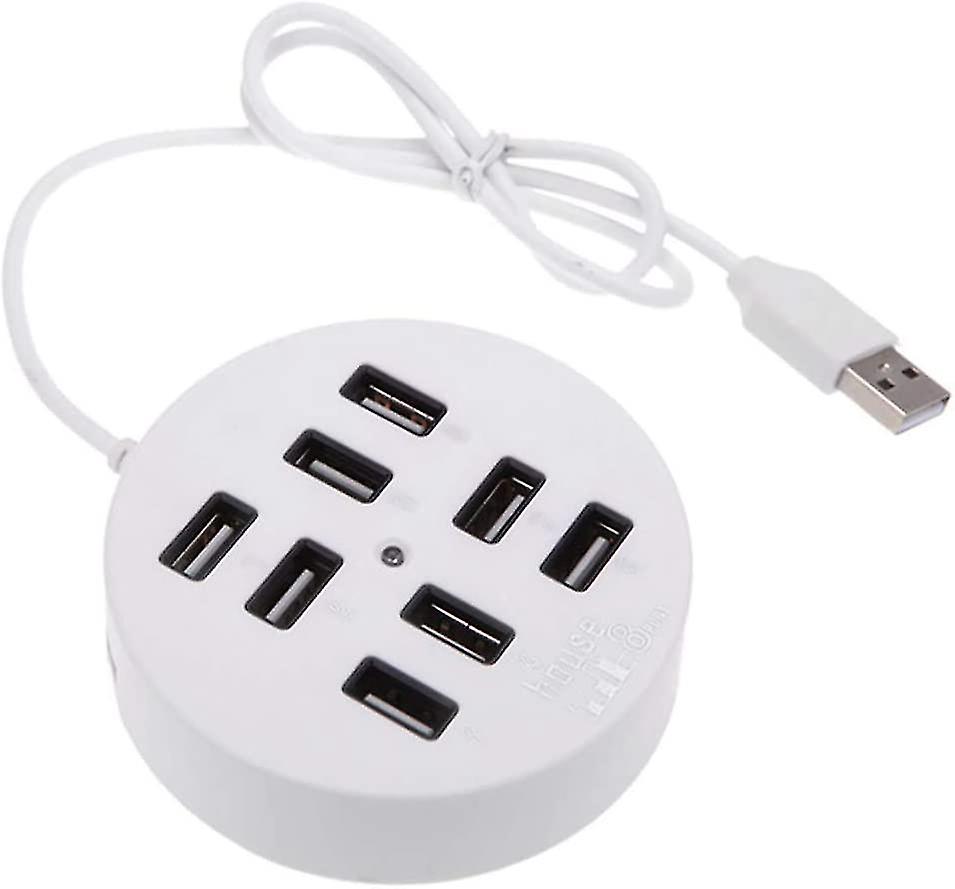 8-port Box Multi-data Transmission Usb 2.0 Hub Round Multi-port ...