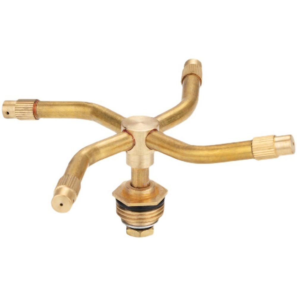 2/3/4 Arm Rotary Lawn Sprinkler 360-degree Automatic Rotation Brass Sprinkler