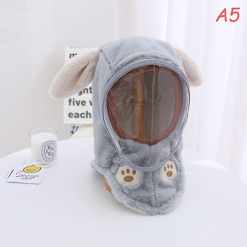 Gyermek szélálló maszk sapka téli fülvédő nyak meleg integrált fejsapka