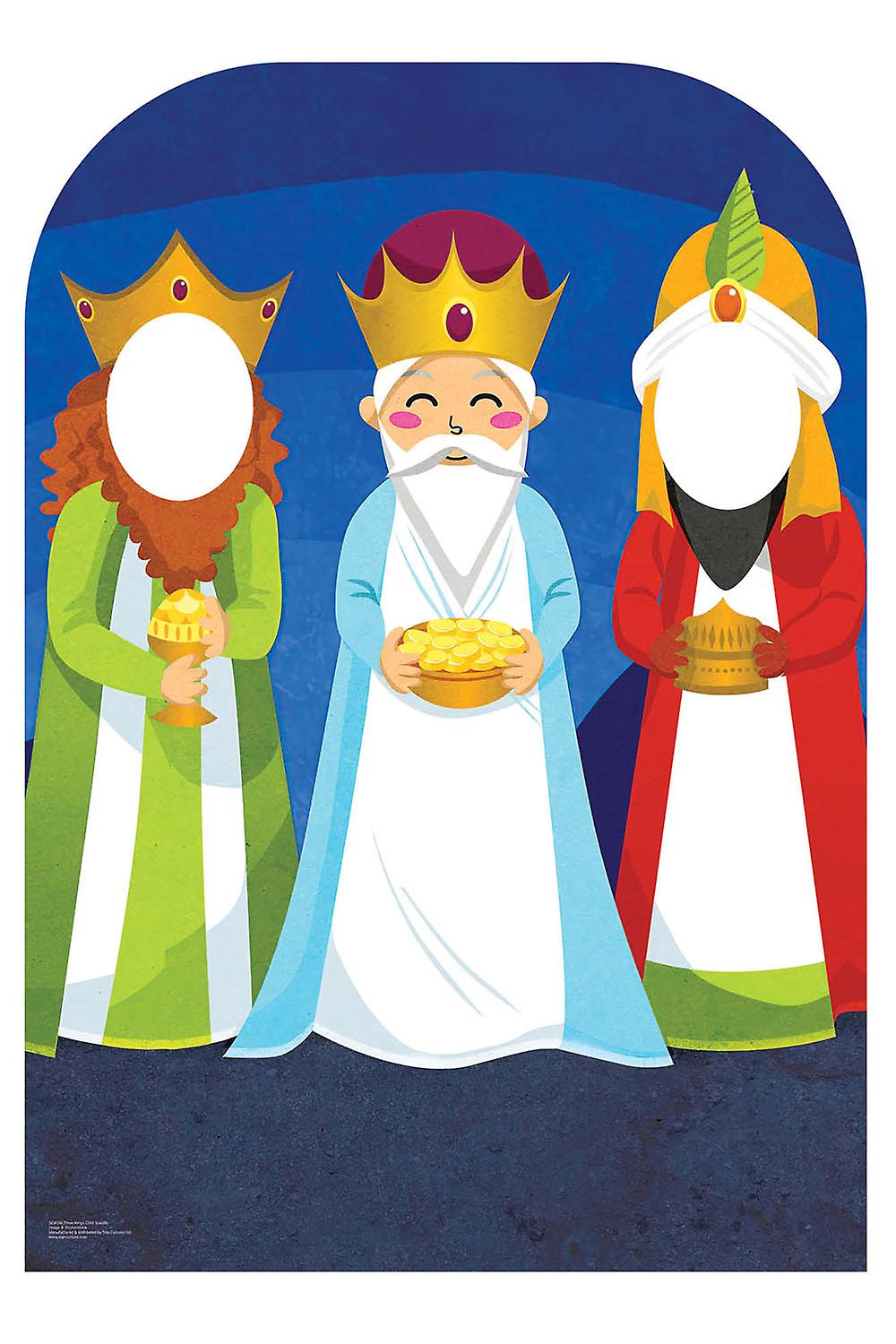 Three Kings Christmas Child Size Cardboard Stand In Cutout / Standee