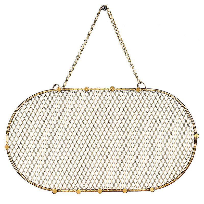 Wall Grid Panel,wall Storage Organizer (gold)
