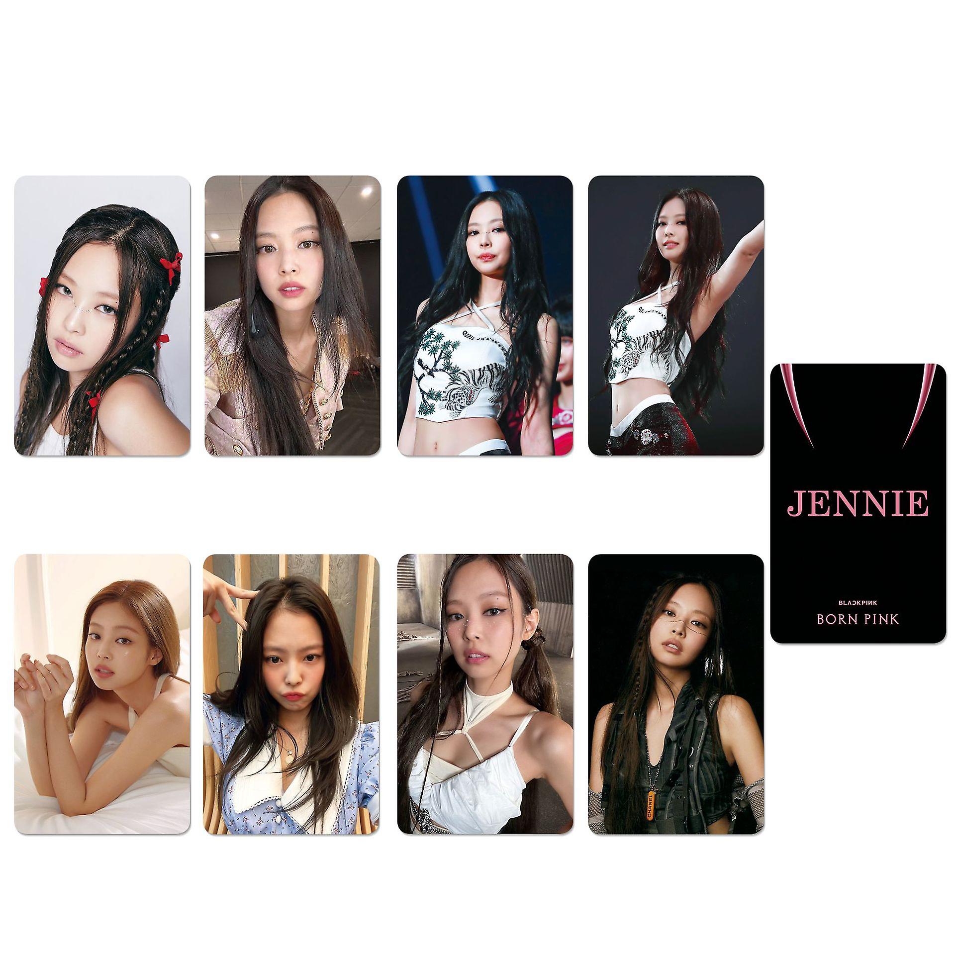 KPOPBP Black Pink jennie Photo 8 pcs Cards Gift Set for Blink