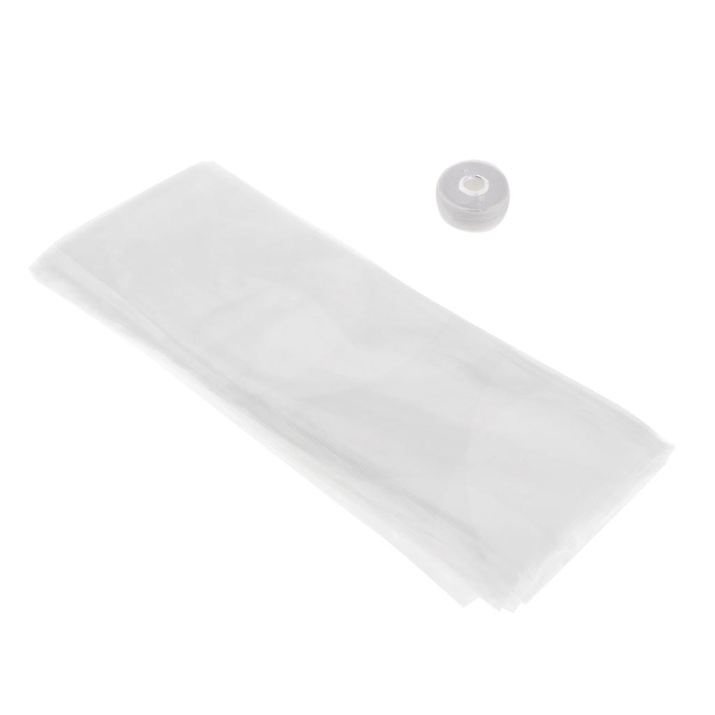 50pcs Carpa Pesca PVA Água Dissolver Saco 7x19cm + 20m PVA Dissolução Corda