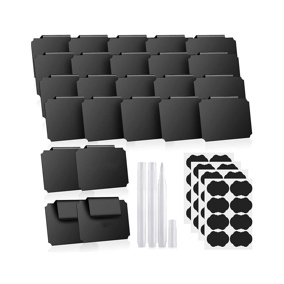 24PCS Basket Labels, Premium Bin Basket Labels Clip On, Pantry Basket Labels Tags for Storage Bins