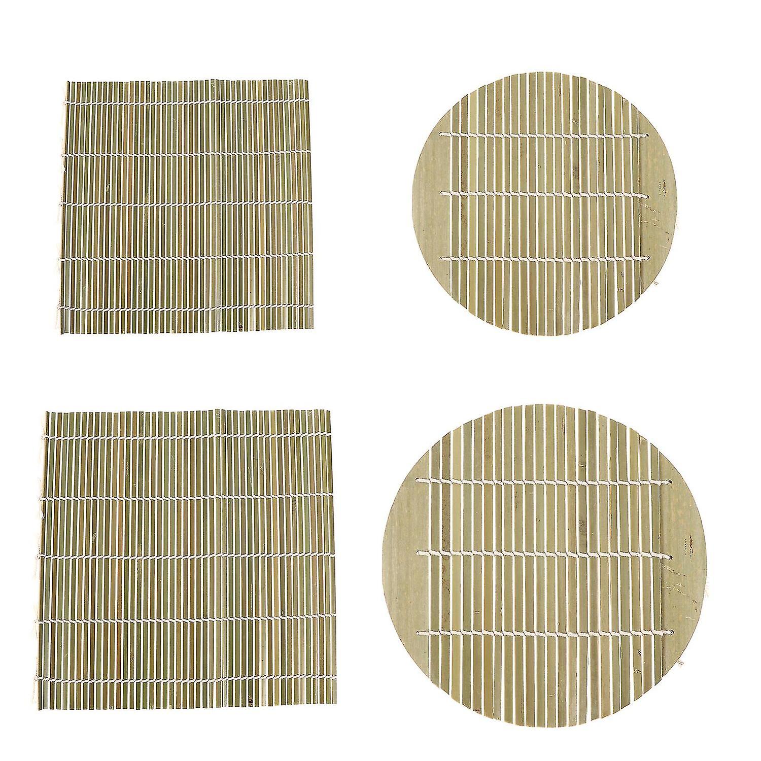 4pcs Useful Quality Safe Practical Fine Nice Homemade Sushi Gadgets Sushi Rolling Mats Sushi Gadgets