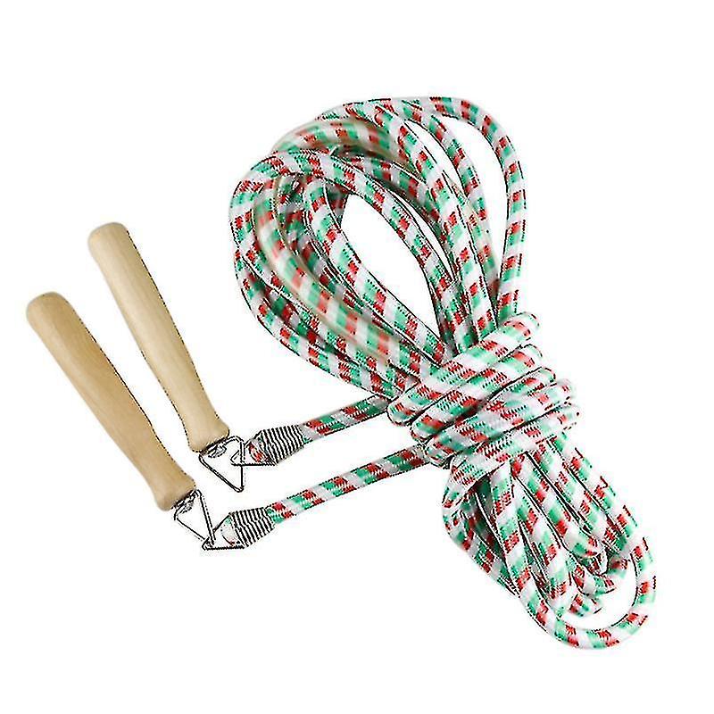 10m Ping Rope,with Wooden ,compatible With Outdoor Activities,green