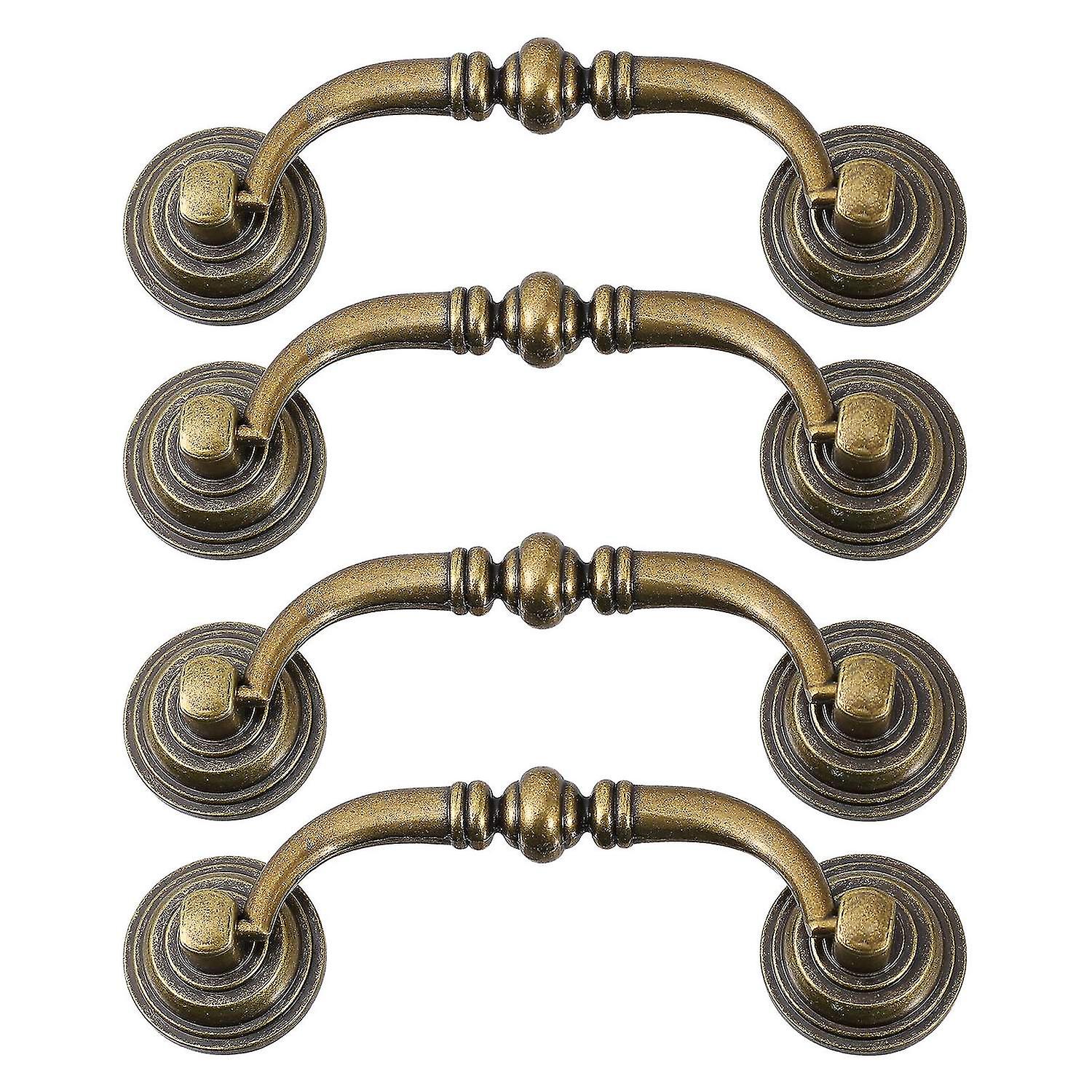 4pcs Drawer Pulls Novel Fine Antique Knobs Tools Decor Handles