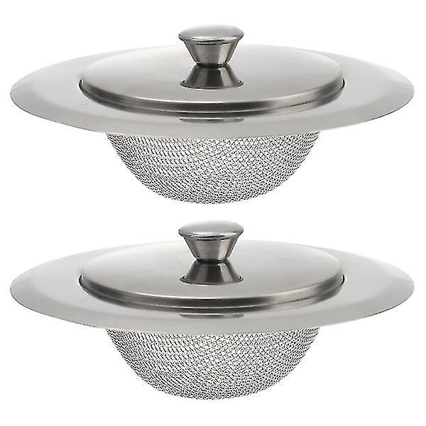 2 Sets Kitchen Sink Strainer Metal Sink Drain Strainer With Covers Garbage Disposal Plug