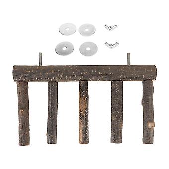 Bird Wooden Ladder Grinding Claws Multi Step Ladder Parrot Perch Ladder for Small Medium Parrot 5 Step