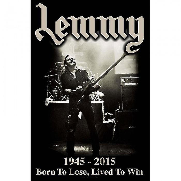 Lemmy Lived To Win Textile Poster