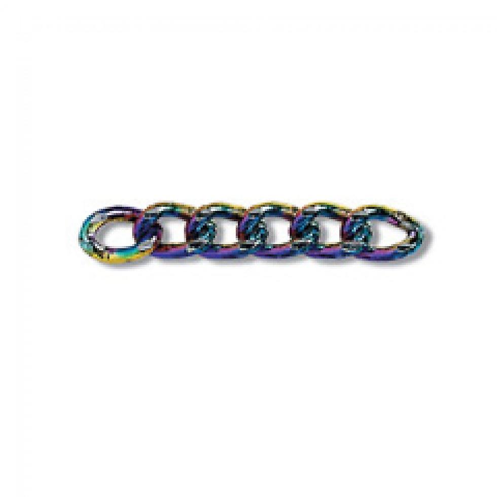Trimits Faceted Chain Trim Multicoloured - per metre