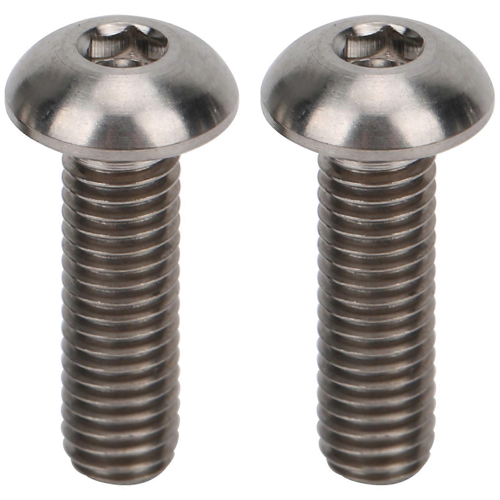 Tornillo de palanca de freno de bicicleta de titanio Qukaim Tornillo de palanca de freno de bicicleta de aleación de titanio para bicicleta plegable Brompton, 2 piezas, tipo L