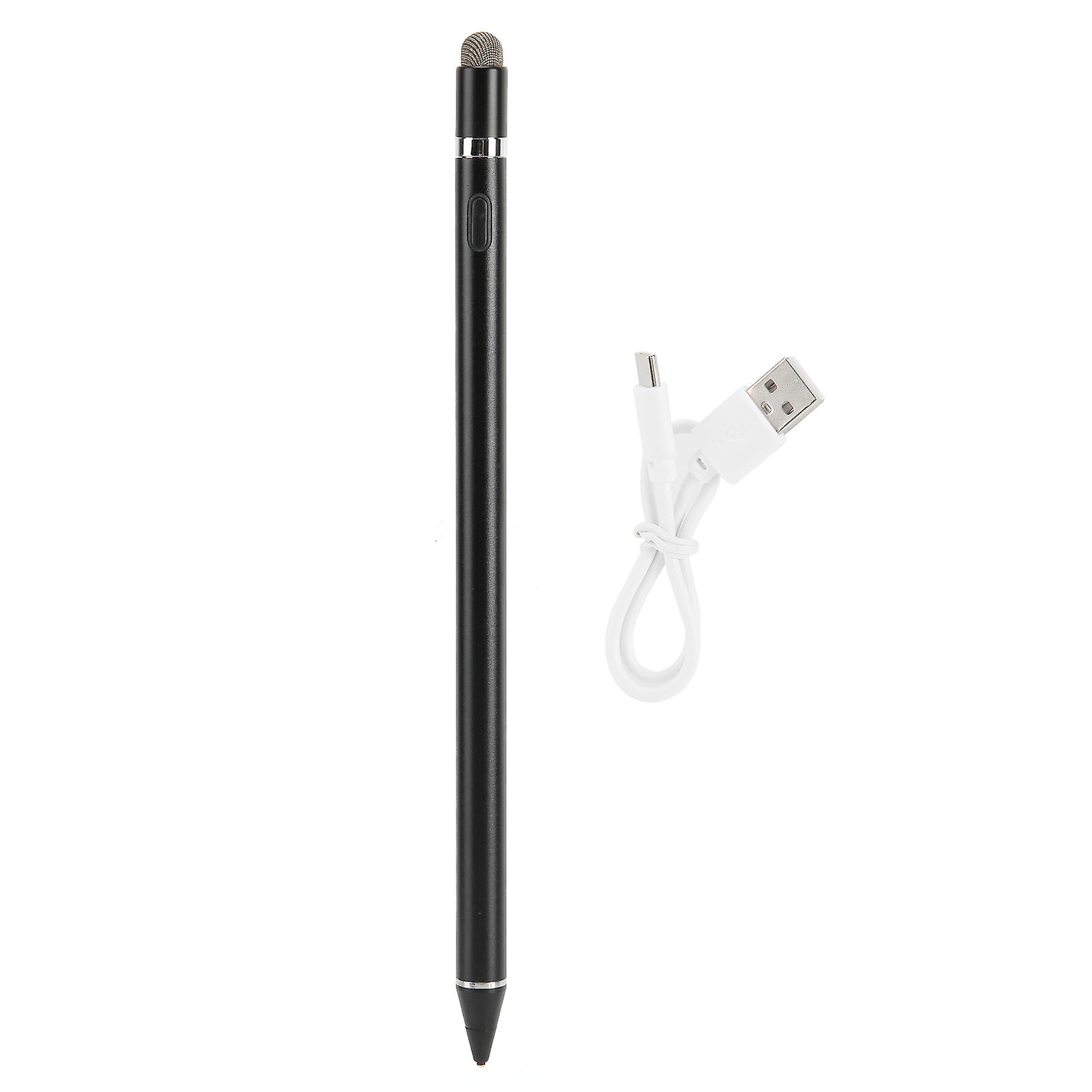 Stylus Pen Black for IOS/Android Universal 2-In-1 Active Capacitive Touch Pen WYH0002