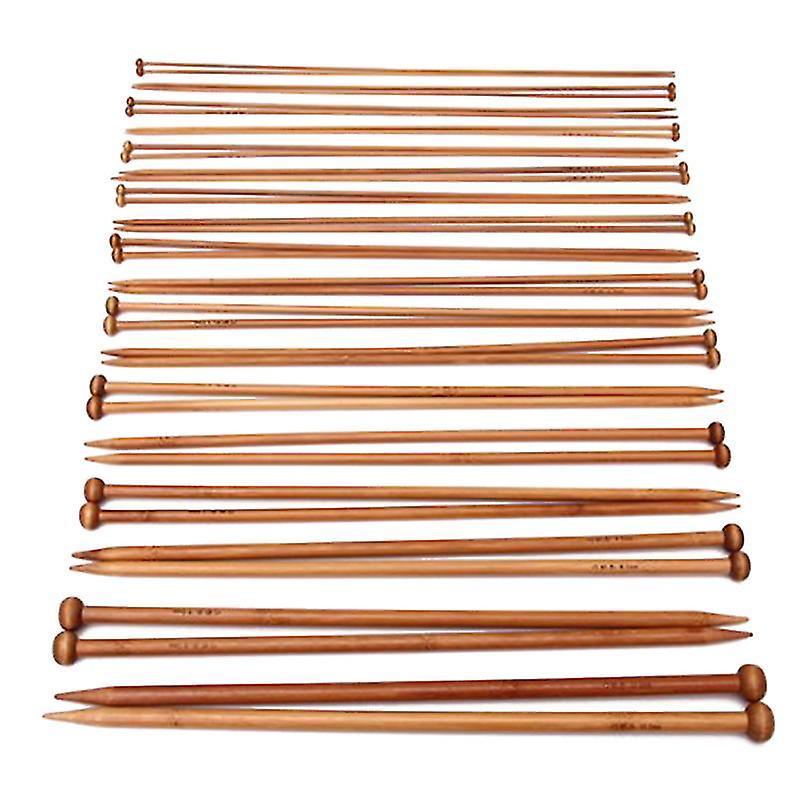 36pcs Single Pointed Bamboo Knitting Needles