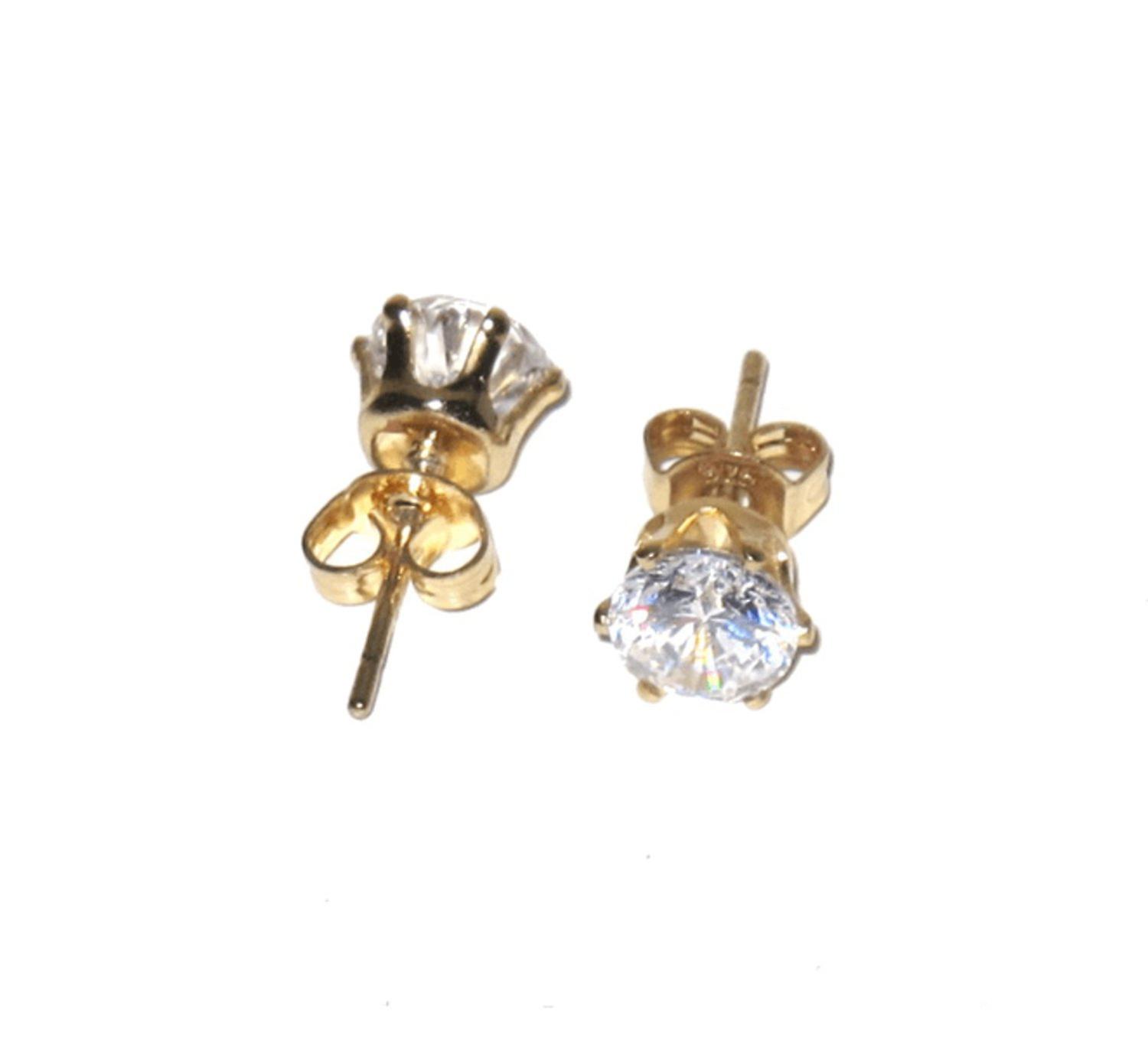 Bling Earrings - White Stone