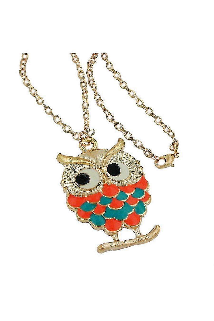 Necklace Owl Multi-coloured - Gl01192