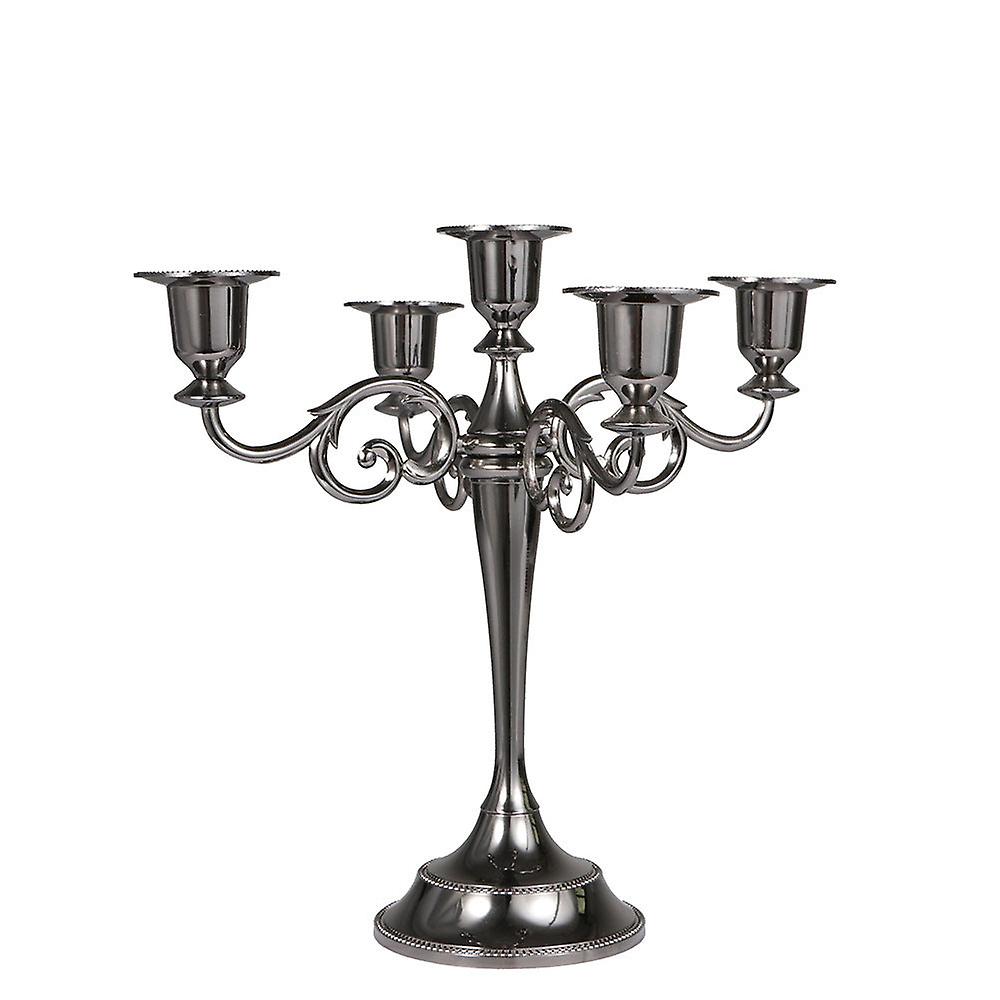 Candle Holders Candlelight Decoration For Home Elegant Design Retro Three-head Five-head Metal Iron