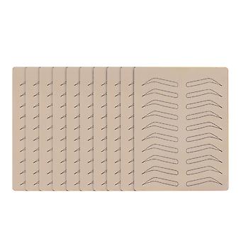 10pcs Microblading Praxis Haut Tintenlos Permanent Make-up Augenbraue Tattoo Praxis Haut Zubehör für Anfänger