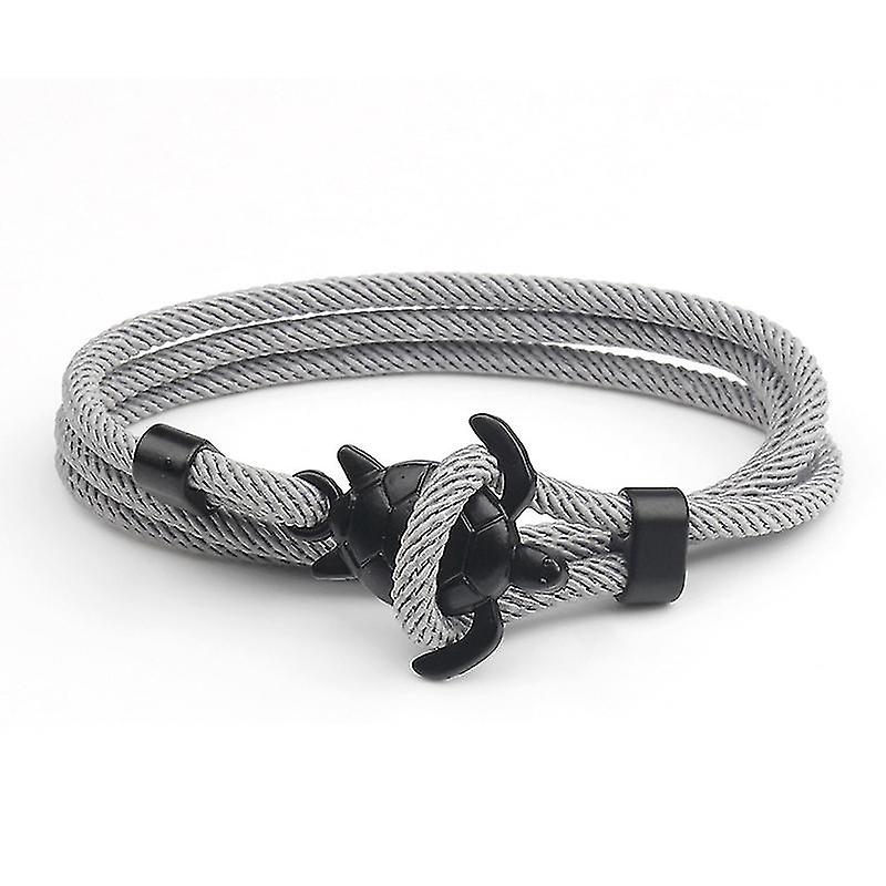 Handmade Turtle Charm Bracelets Red Braided Rope Multilayer Adjustable Bracelet