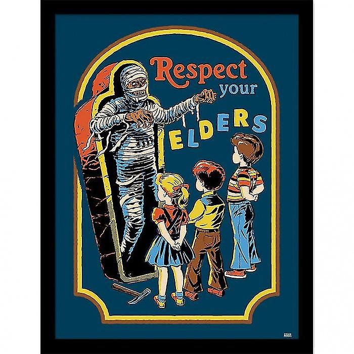 Steven Rhodes Respect Your Elders Artwork Framed Poster