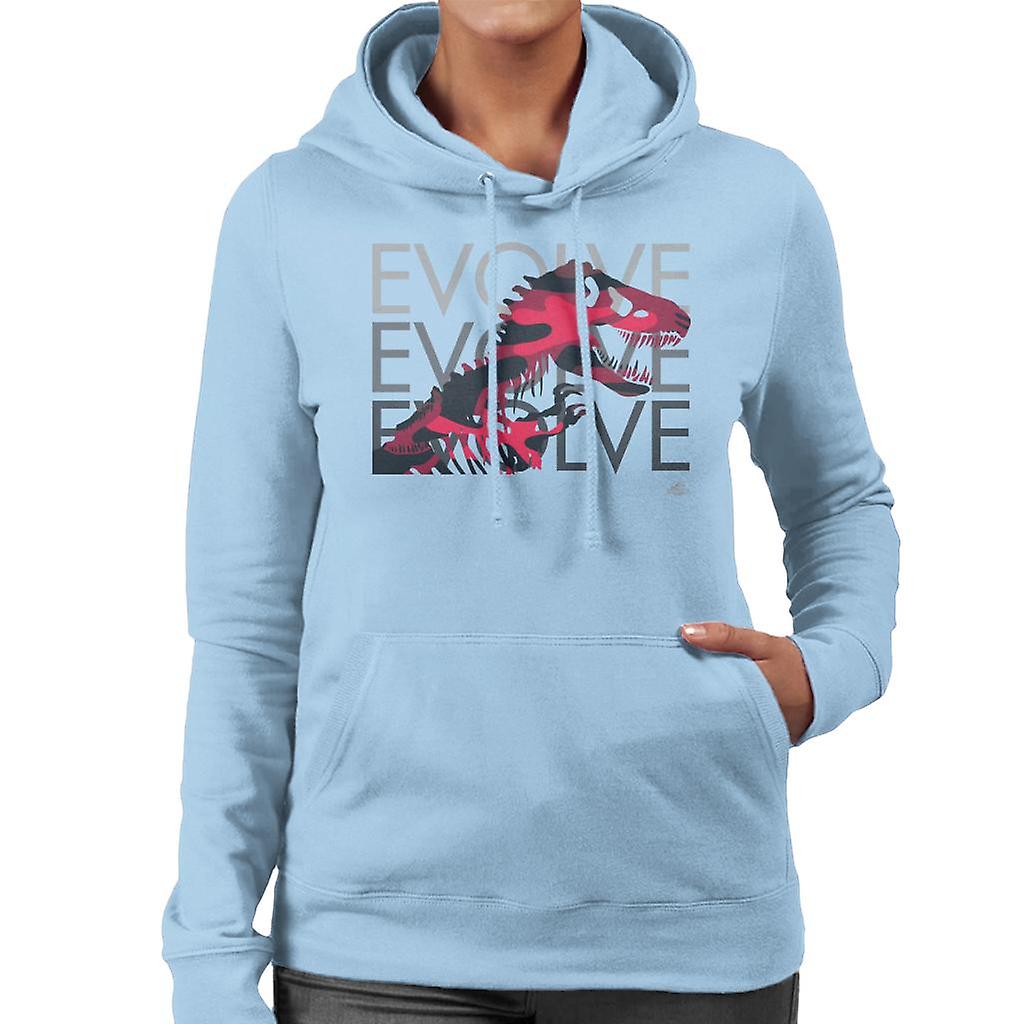 Jurassic Park T Rex Evolve Evolve Evolve Women's Hooded Sweatshirt