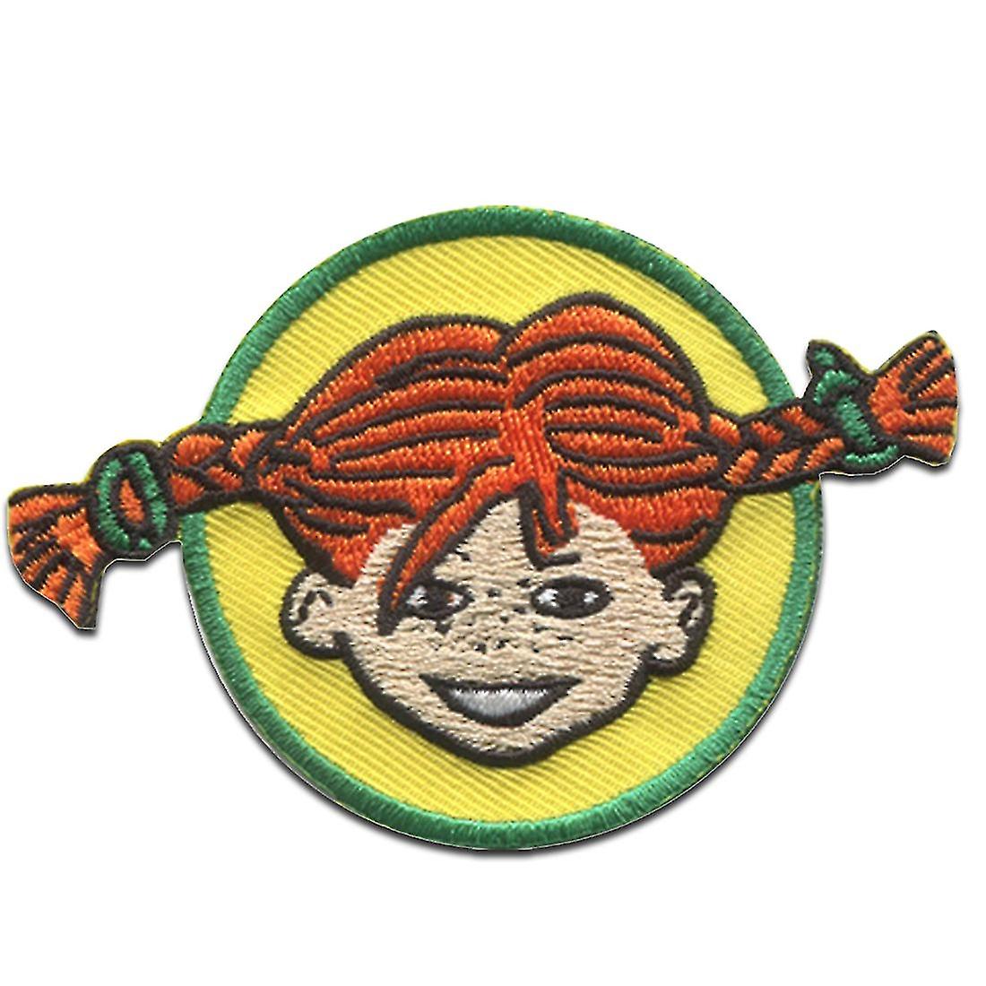 Fifi Langstrumpf © Kopf Zopf- Aufnäher, Bügelbild, Aufbügler, Applikationen