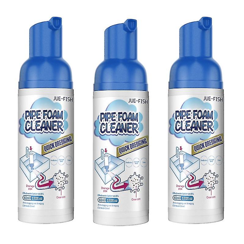 3Pcs Yougo Drain Cleaner, Yugou Foam Drain Cleaner, Yugou Get out Drain Cleaner Foam