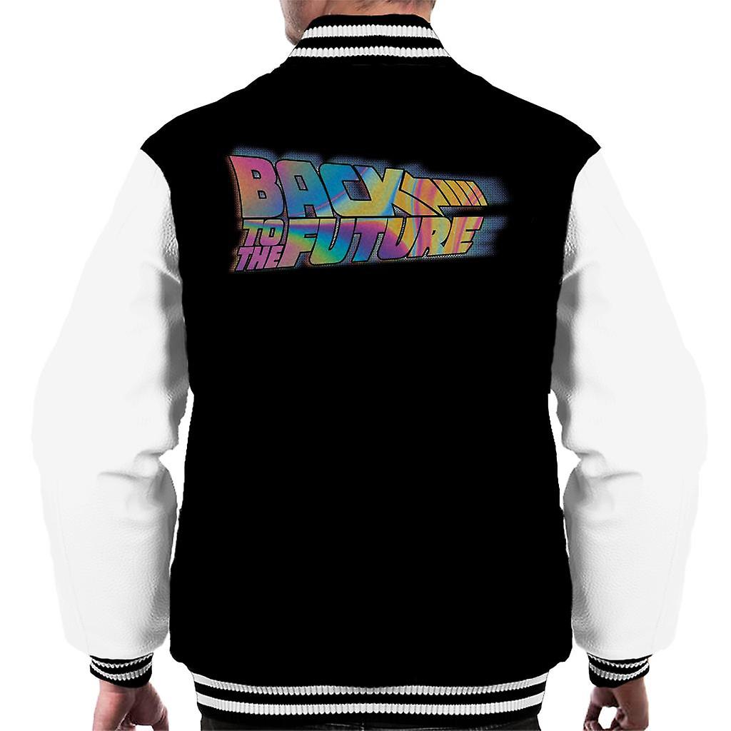Back to the Future Mist Gradient Logo Men's Varsity Jacket