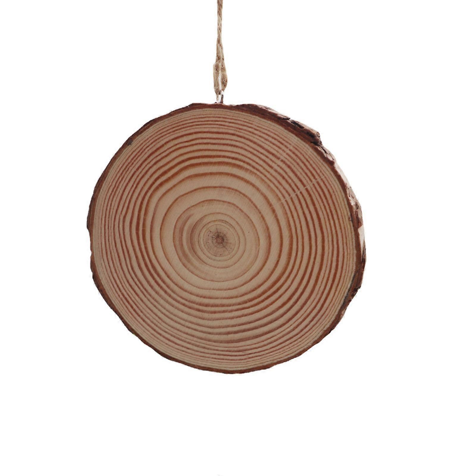 12PCS Natural Wood Slices 10 12cm & 10mm Thickness, Rustic Wooden Round Slice for Crafts