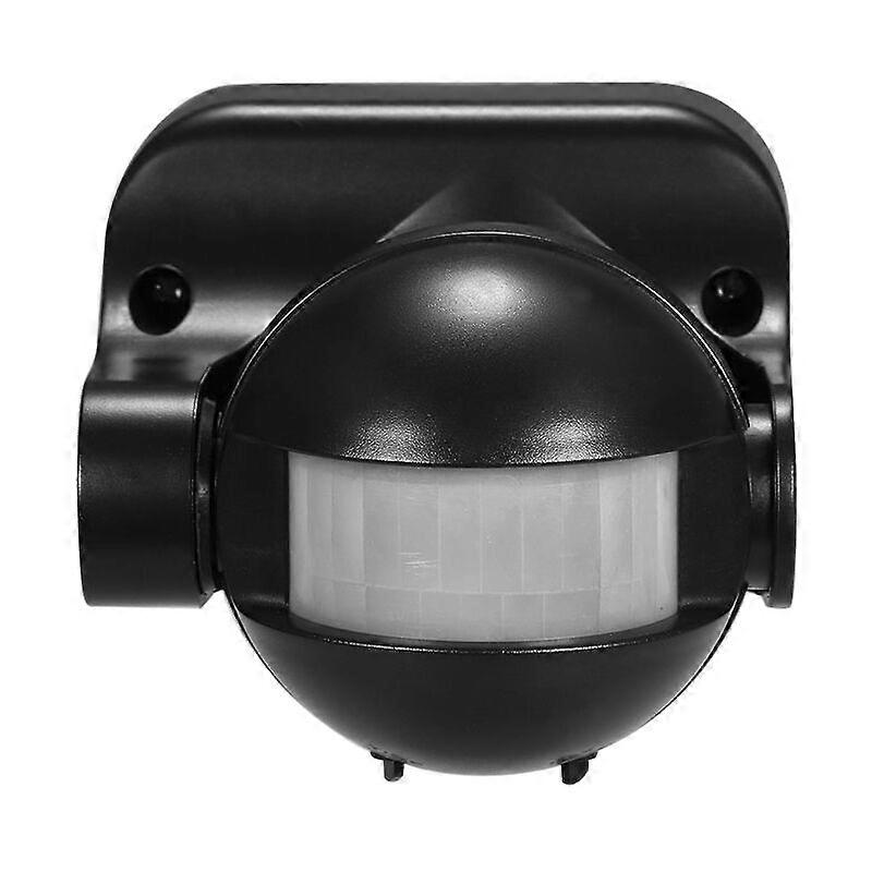 Grand capteur infrarouge du corps humain interrupteur sphrique noir