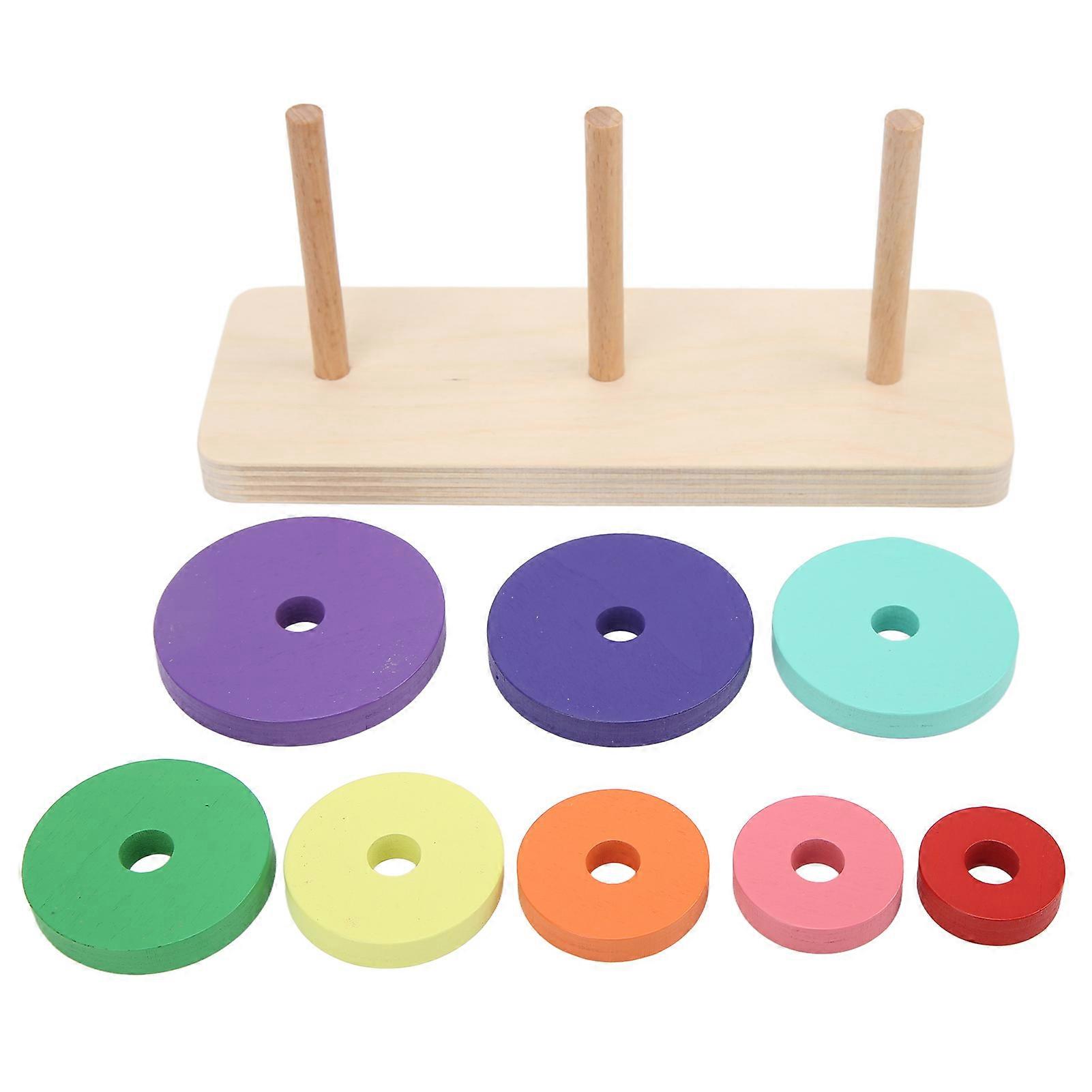 Bird Ring Toss Game Puzzle Toy Interactive Colorful Parrot Educational Toy for Birds Parrots