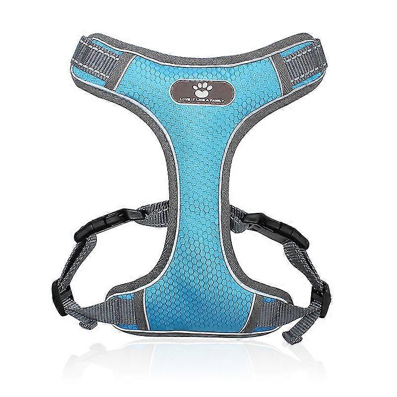 Soft Mesh Dog Harness With Bright Reflective Tape For Easy Adjustment