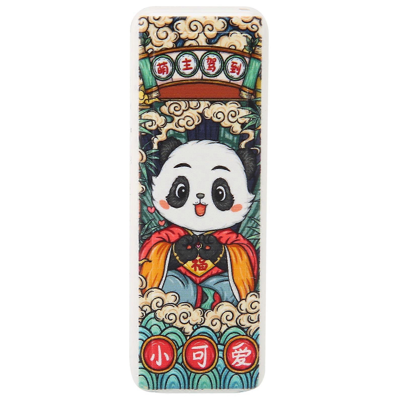 USB Flash Drive Chinese Style USB2.0 Hot Swap Plug and Play Shock Resistant Moistureproof Wide Compatibility U DiskPanda Pattern 128GB